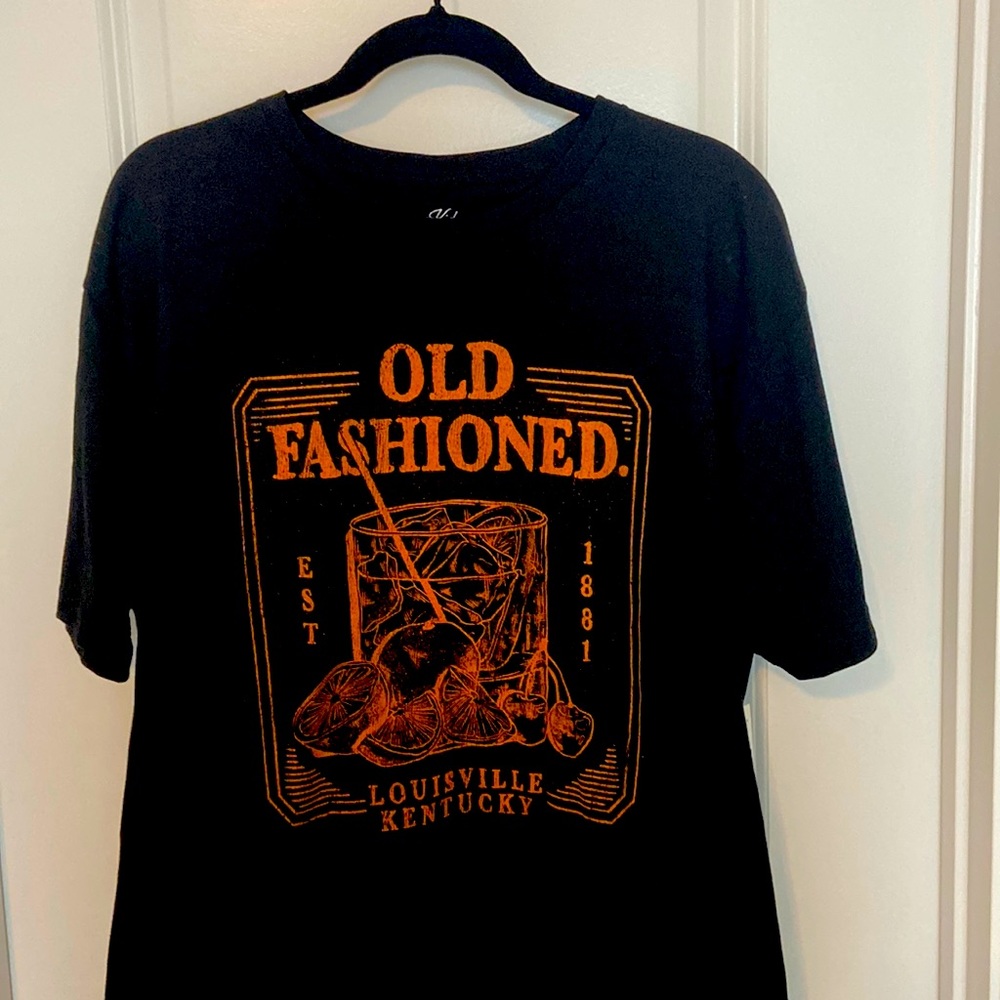 Mens Old Fashioned Cocktail Louisville Kentucky Tshirt Gift XL NWT